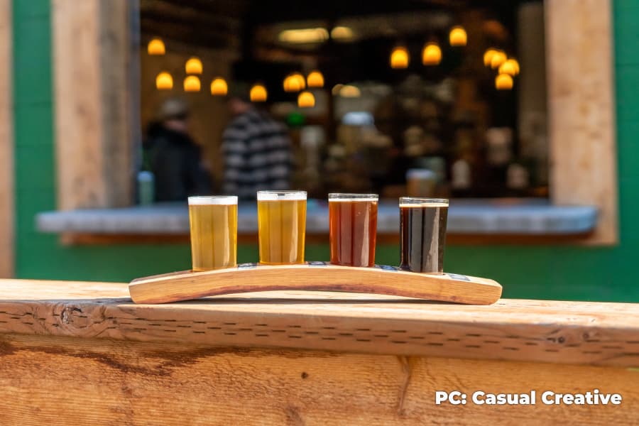 A flight of delicious Lost Grove beer | Totally Boise