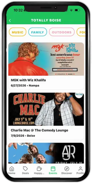 Totally Boise App Events