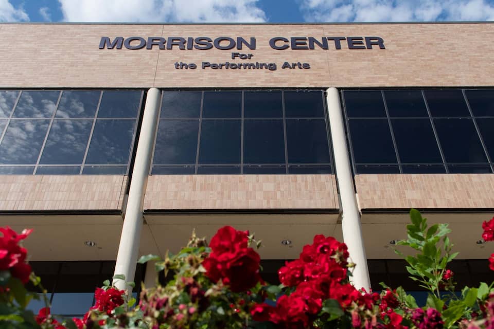 A low down photo of the Morrison Center