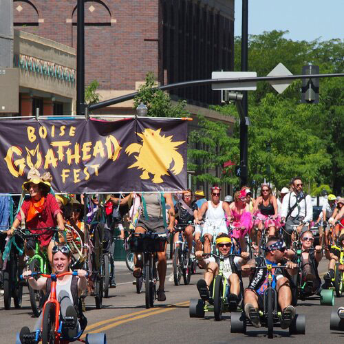 Street ride on the 2021 Goathead Fest in Boise