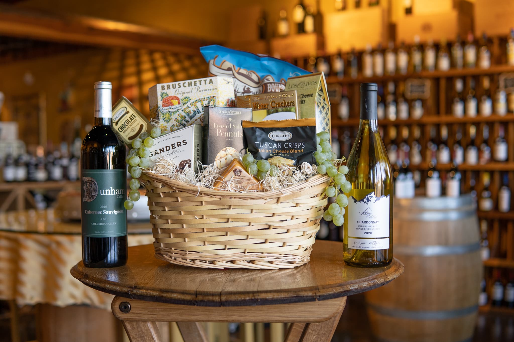 A New Vintag Wine Shop Gift Basket | Totally Boise Winter Gift Guide