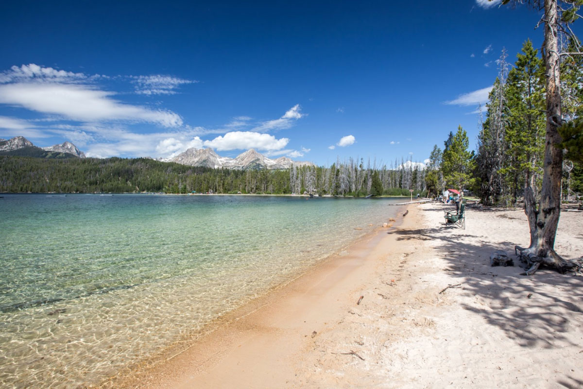 Redfish Outlet Campground in the Sawtooth National Forest
