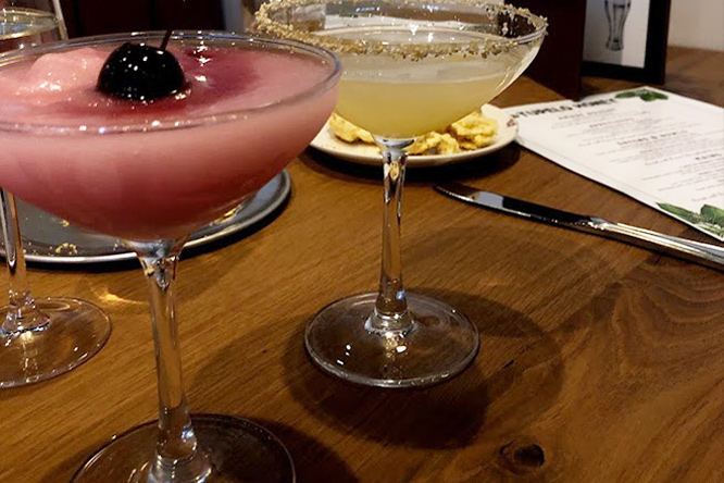 Paired with Frozen Cherry-bomb froze and Bee's Knees martini