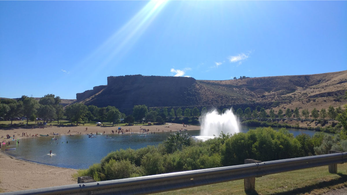 Lucky Peak Reservoir in Boise