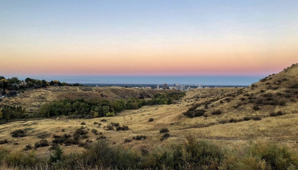 Military Reserve sunset view, Boise Idaho