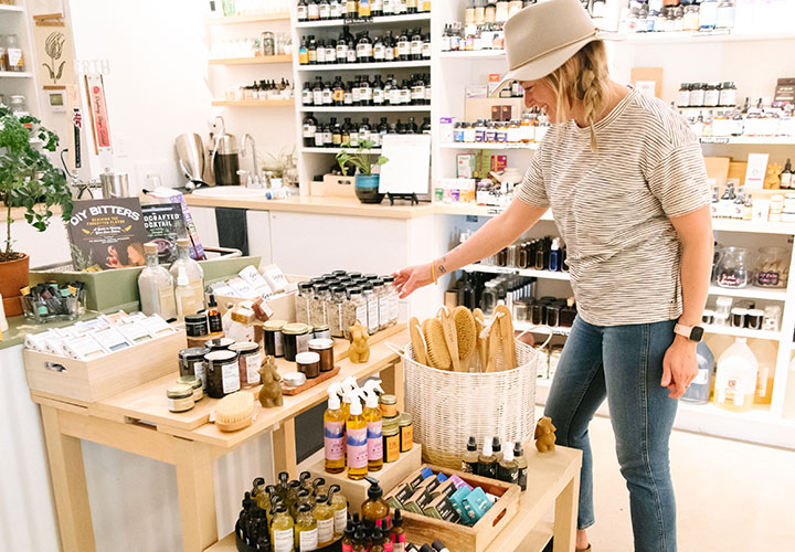 A picture of somone shopping at The Vervain Collective