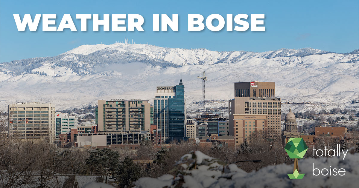 Boise Weather Weather in the Treasure Valley Totally Boise
