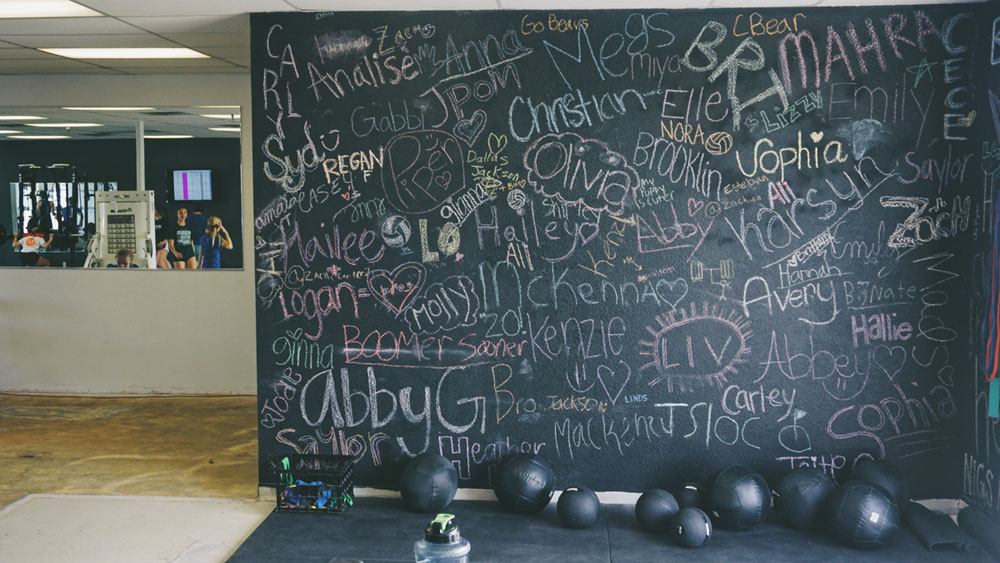 Idaho Fitness Academy chalkboard
